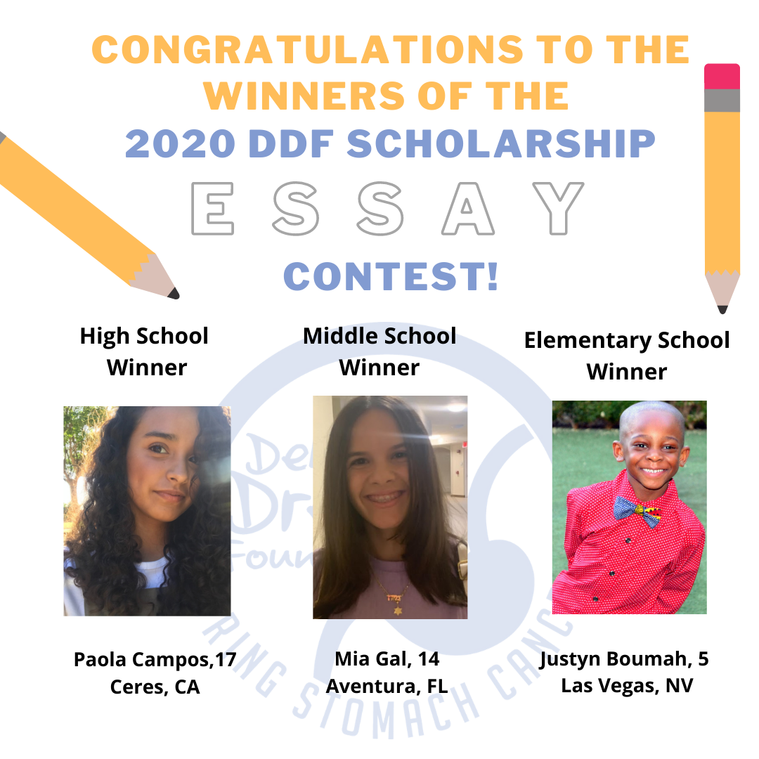2020 DDF Scholarship Winners 2020 DDF Scholarship Winners