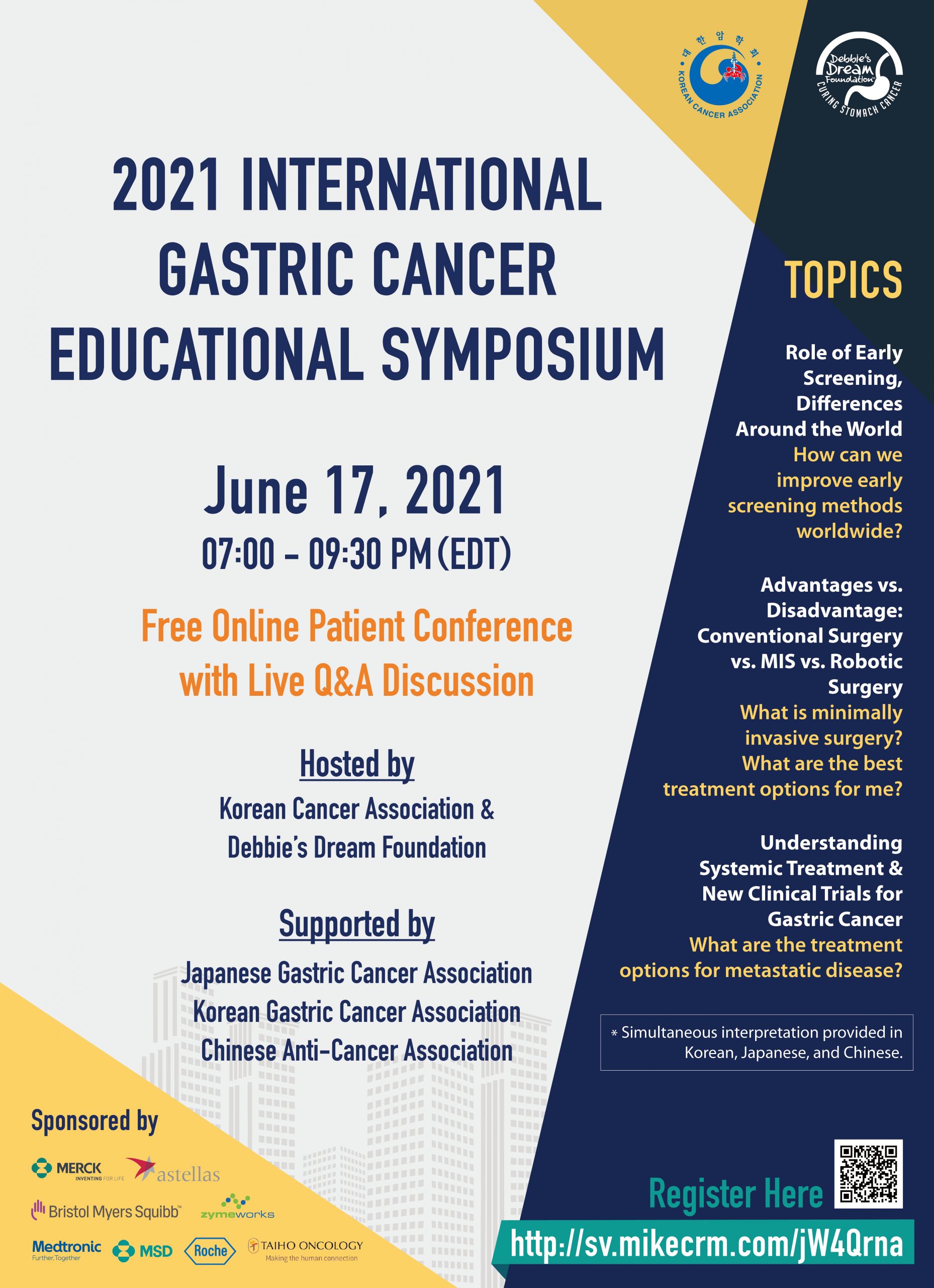 2021 International Gastric Cancer Educational Symposium - Debbie's ...