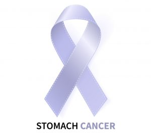 Stomach Cancer Awareness Month. Realistic Periwinkle ribbon symbol. Medical Design. Vector illustration.