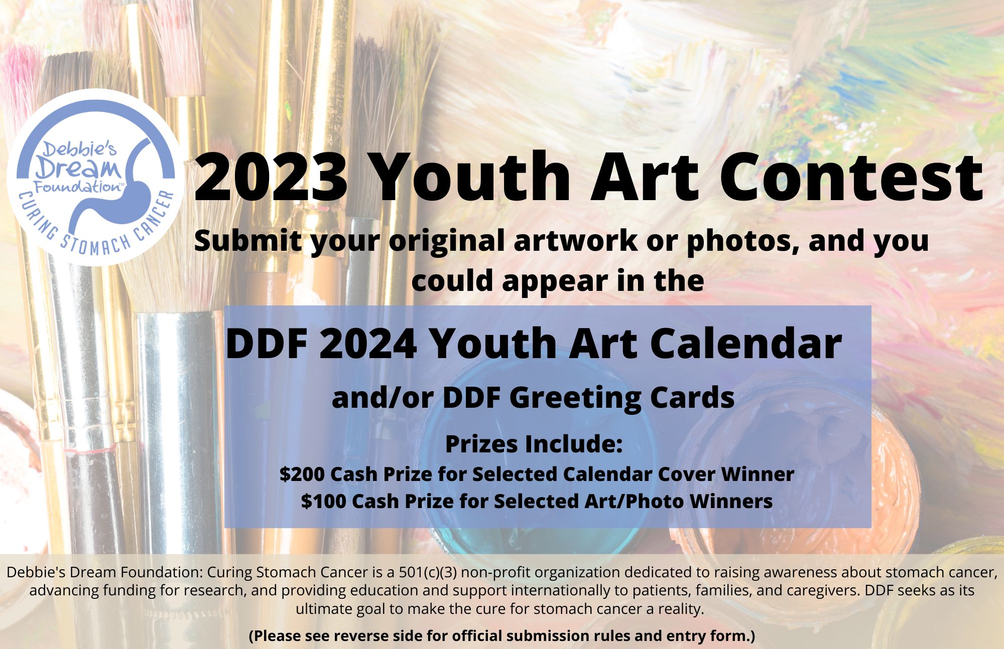 2023.09.15 - 2023 DDF Youth Art Contest Rules and Application
