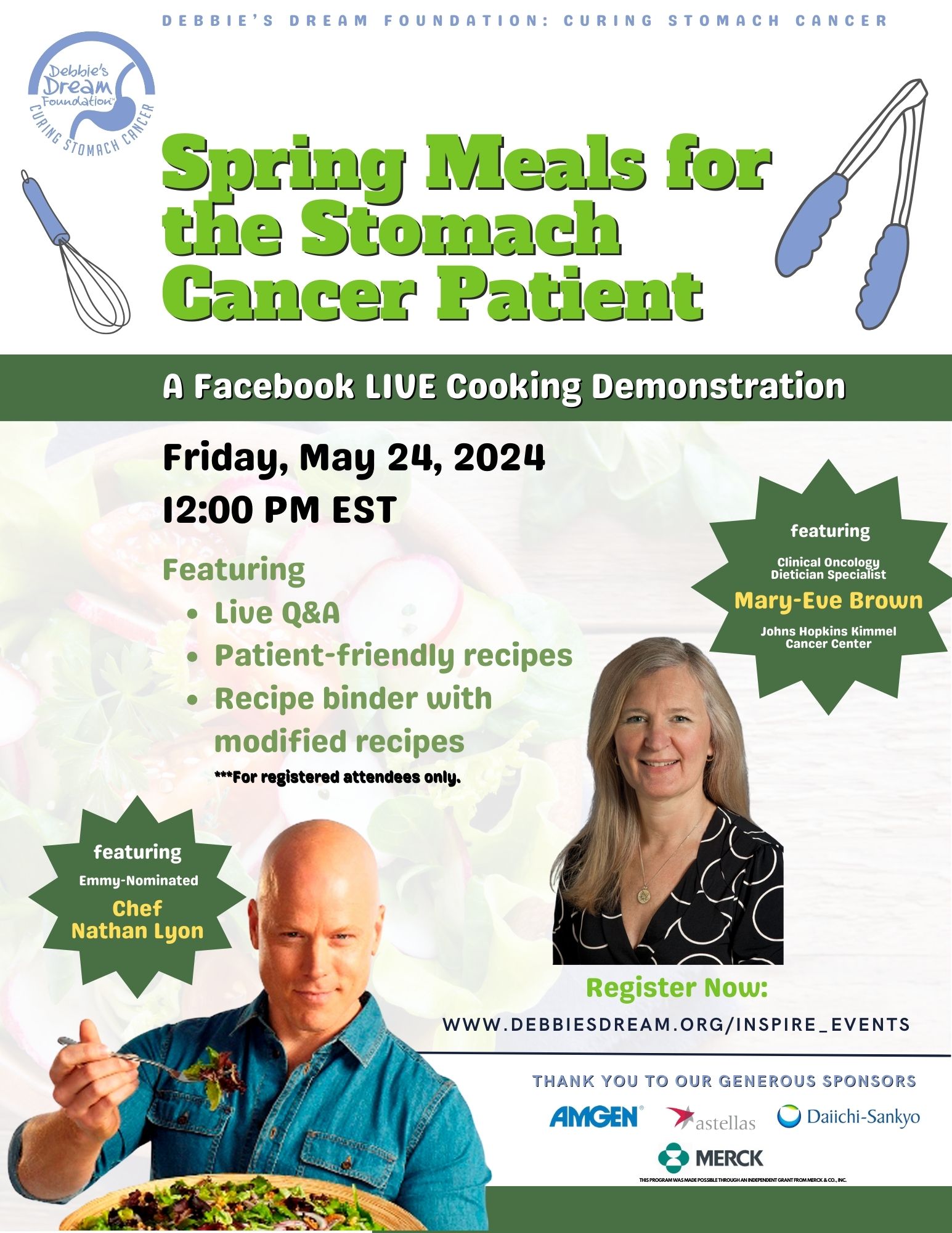 Spring Meals For The Stomach Cancer Patient - Debbie's Dream Foundation