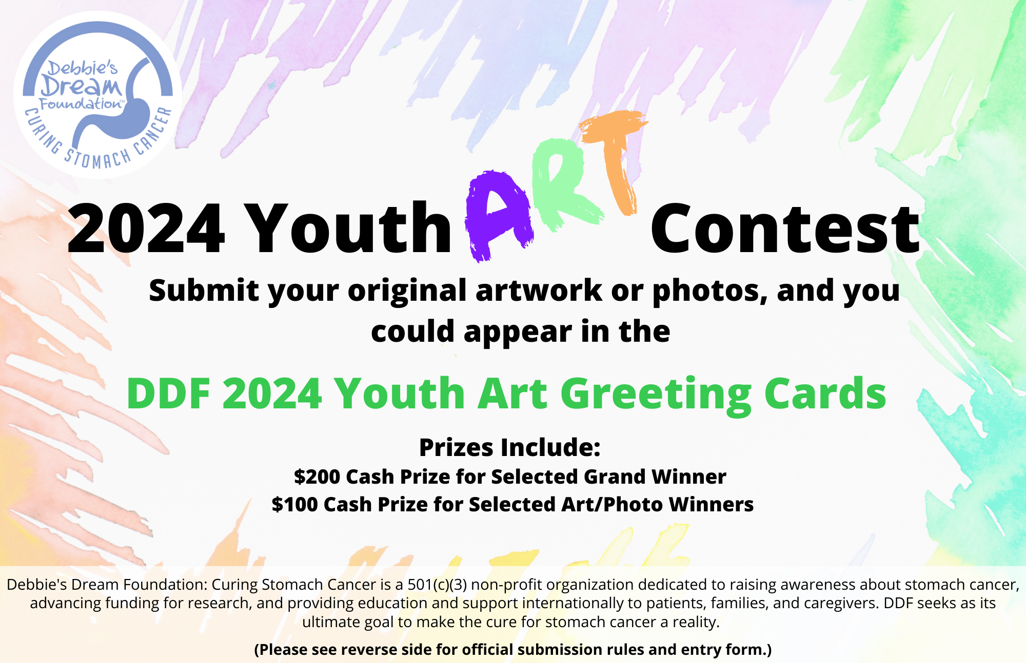 2024 - DDF Youth Art Contest Rules and Application